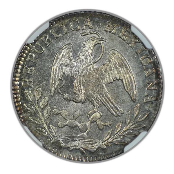 1861-Mo CH Mexico 2R Reales NGC MS67 - Image 4