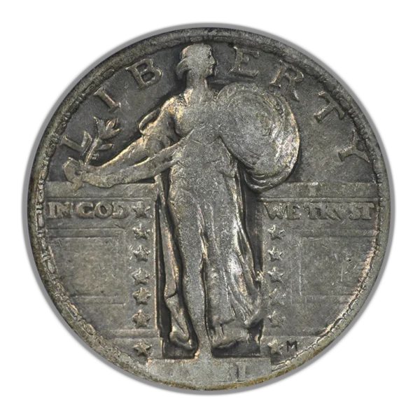 1921 Standing Liberty Quarter 25C ANACS Soapbox VG8 - Image 4