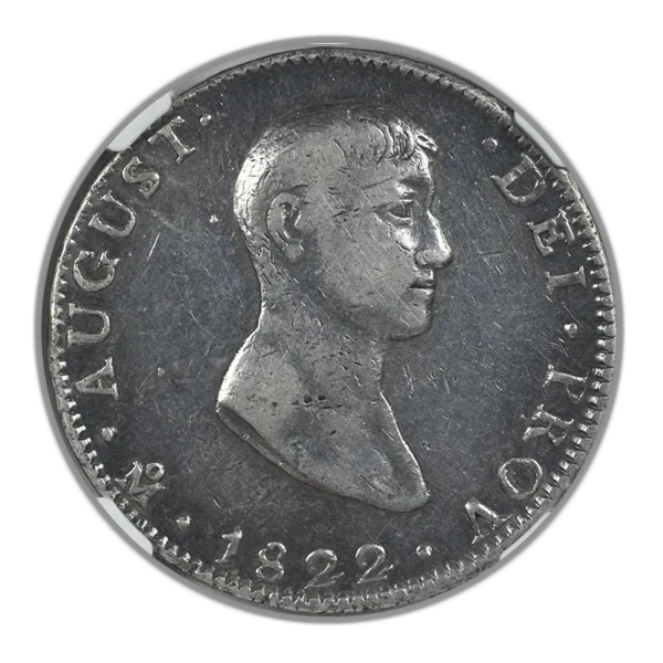1822 MO JM Mexico 8R Reales Iturbide NGC VF35 - Early Eagle - Image 3