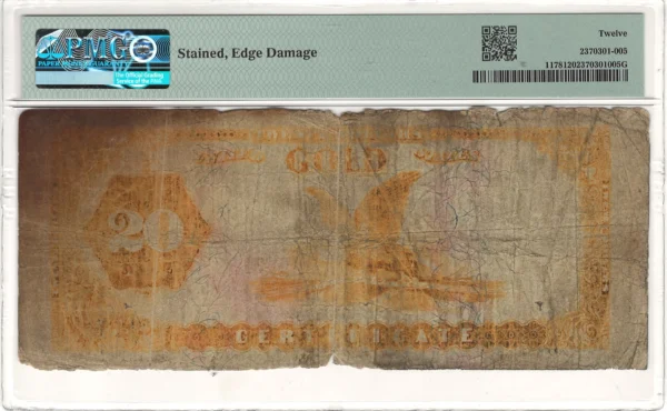 $20 1882 Gold Certificate Note PMG F12 Fr#1178 - Image 2