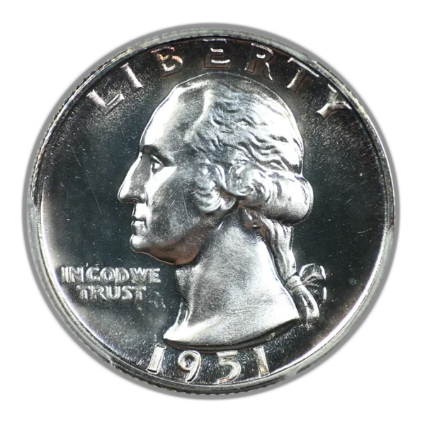 1951 Proof Washington Quarter 25C PCGS PR67+ - Image 3