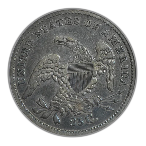 1835 Capped Bust Quarter 25C ANACS Soapbox VF20 - Image 4