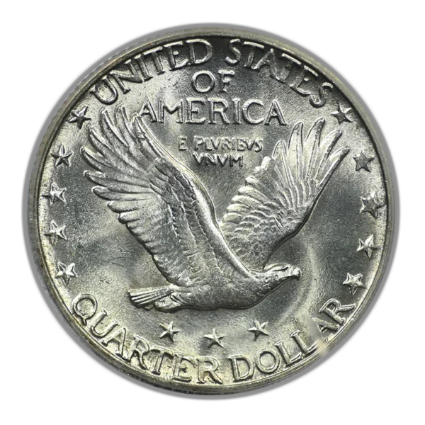 1928-S Standing Liberty Quarter 25C PCGS MS64 CAC OGH - Image 4