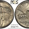1926 Oregon Trail Classic Commemorative Half Dollar 50C PCGS MS65 - Image 3
