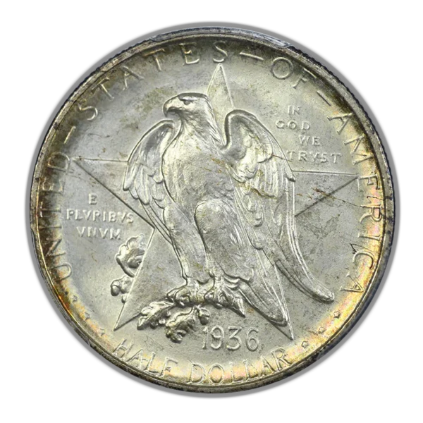 1936-S Texas Classic Commemorative Half Dollar 50C PCGS MS67 - Image 3