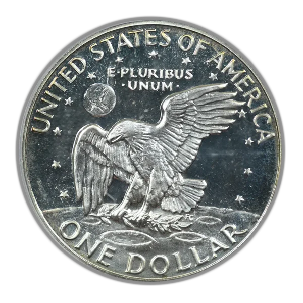 1971-S Proof Silver Eisenhower Ike Dollar $1 PCGS PR67DCAM Deep Cameo Minor Variety Doubled Die Obverse DDO - TONED! - Image 4