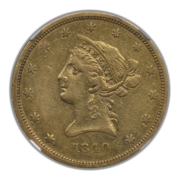 1840 Liberty Head Gold Eagle $10 NGC XF40 CAC - Image 3