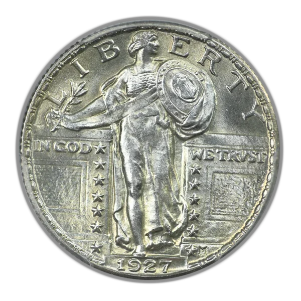 1927 Standing Liberty Quarter 25C PCGS MS64FH - Full Head - Image 3