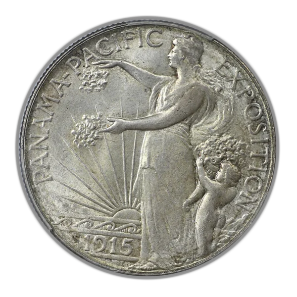 1915-S Panama Pacific Classic Commemorative Half Dollar 50C PCGS MS64 - Image 3