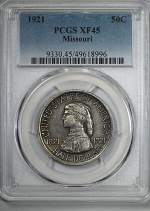 1921 Missouri Classic Commemorative Half Dollar 50C PCGS XF45 &#8211; Lowball
