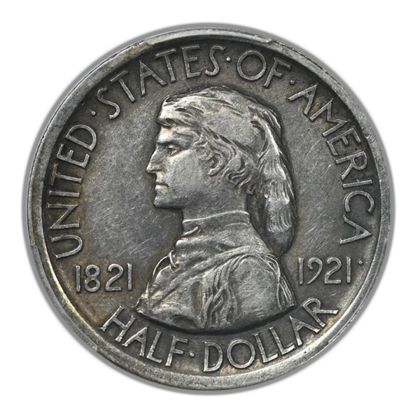 1921 Missouri Classic Commemorative Half Dollar 50C PCGS XF45 - Lowball - Image 3