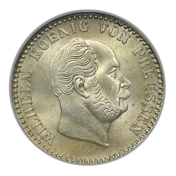 1870-A Germany Prussia 2.5SG Silbergroschen ANACS Soapbox MS64 - Image 3
