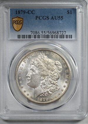 1879-CC Morgan Dollar $1 PCGS AU55