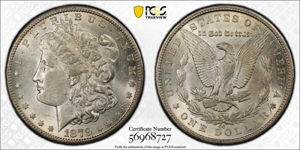 1879-CC Morgan Dollar $1 PCGS AU55 - Image 3