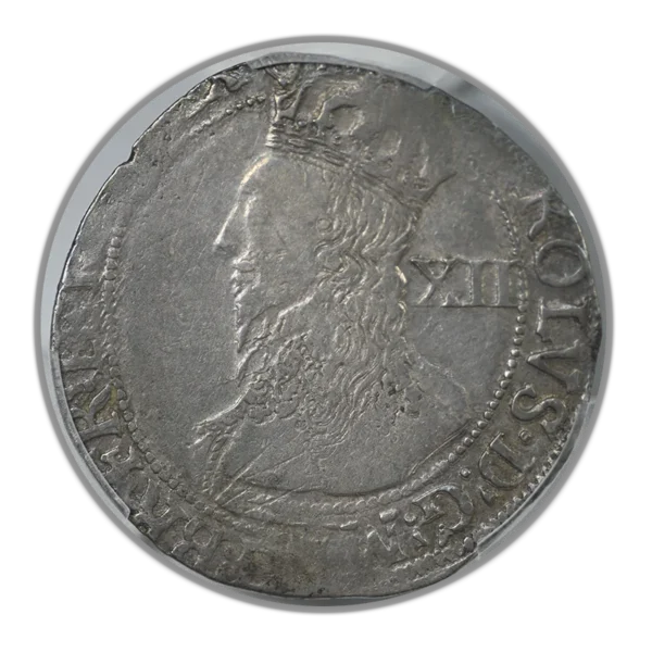 (1632-33) Great Britain Shilling PCGS VF35 S-2789 Harp - Image 3