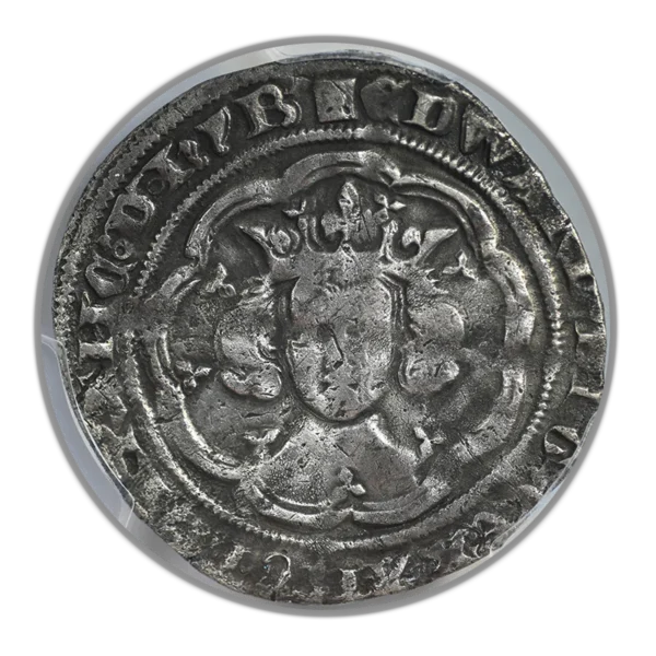 (1351-52) Great Britain Groat PCGS Genuine VF Detail S-1565 London - Image 3