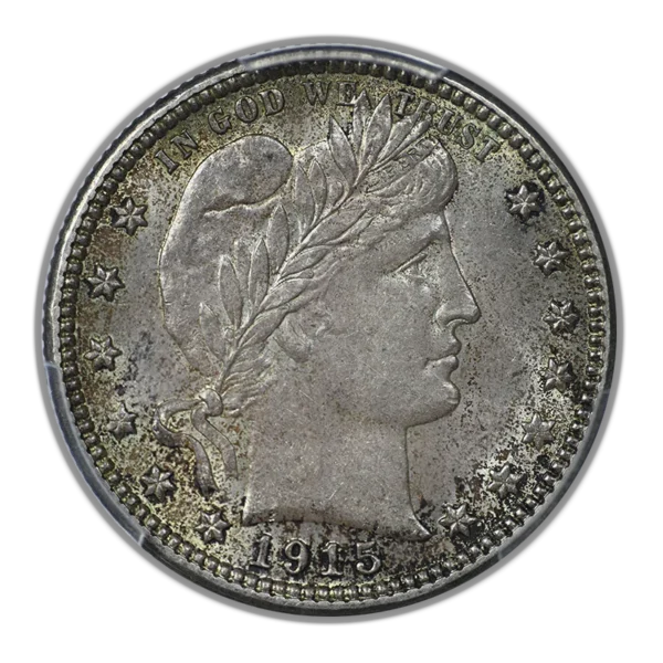 1915-S Barber Quarter 25C PCGS MS62 - Image 3