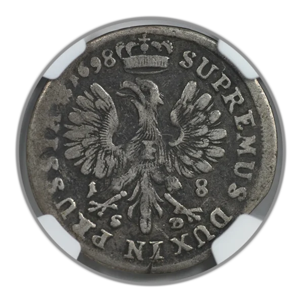 1698 SD Germany 18GROS Grˆscher German States BRANDENBURG NGC VF25 - Image 4