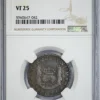 1741 MO MF Mexico 2R Reales NGC VF25