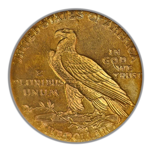 1909 Indian Head Gold Half Eagle $5 NGC AU58 - Image 4
