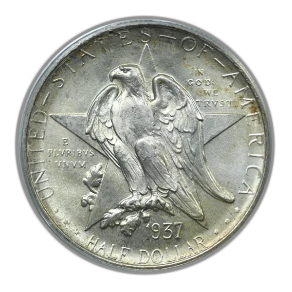 1937-D Texas Classic Commemorative Half Dollar 50C PCGS MS65 CAC OGH - Image 2