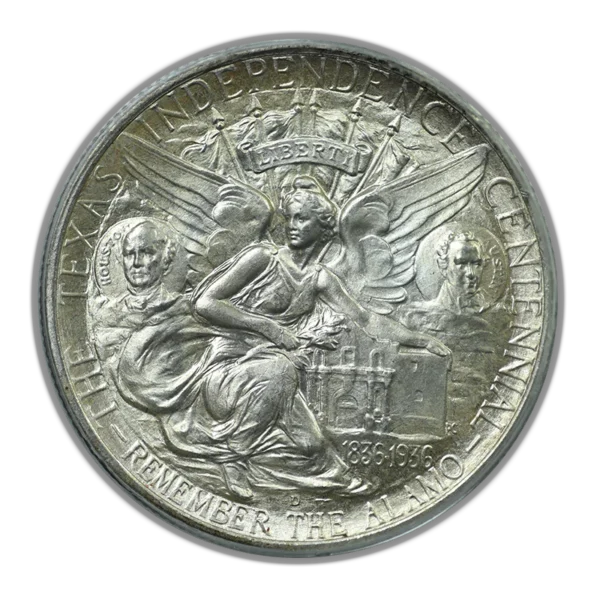 1937-D Texas Classic Commemorative Half Dollar 50C PCGS MS65 CAC OGH - Image 4