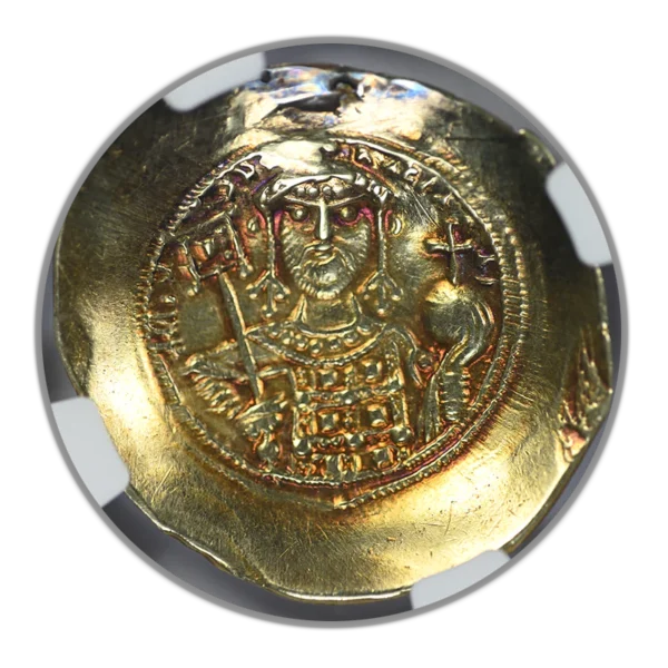 AD 1071-1078 Gold Byzantine Empire Michael VII AV/EL Hist. Nomisma NGC Ancients VF - Image 4