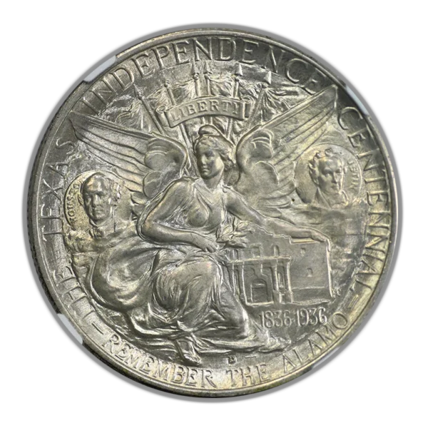 1936-D Texas Classic Commemorative Half Dollar 50C NGC MS67 - Image 4