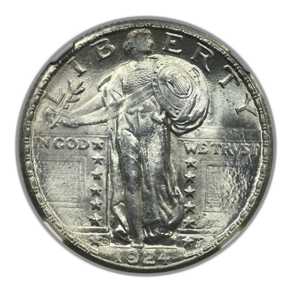 1924-D Standing Liberty Quarter 25C NGC MS65 - Image 3