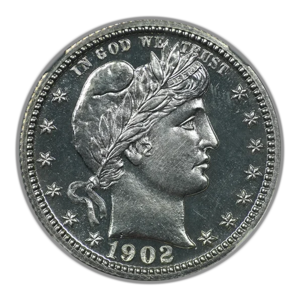 1902 Proof Barber Quarter 25C NGC PF65+ - Image 3