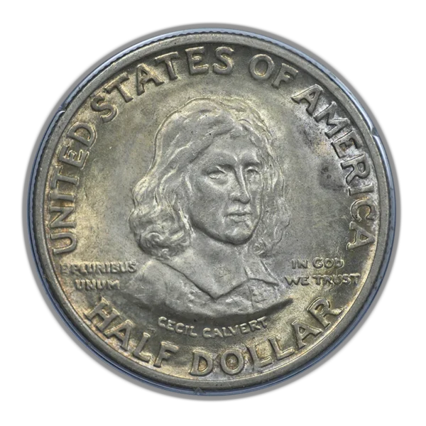 1934 Maryland Classic Commemorative Half Dollar 50C PCGS Rattler MS64 - Image 3