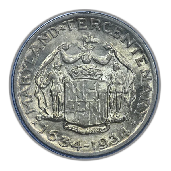 1934 Maryland Classic Commemorative Half Dollar 50C PCGS Rattler MS64 - Image 4