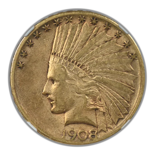 1908-S Indian Head Gold Eagle $10 NGC AU53 - Image 3