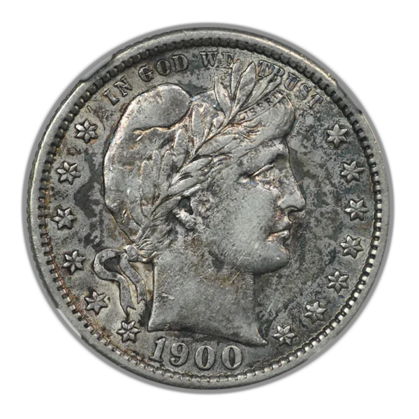 1900-S Barber Quarter 25C NGC XF45 - Image 3