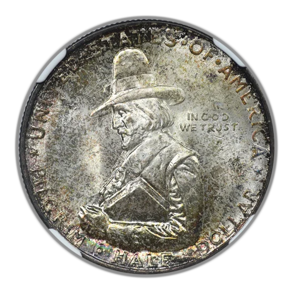 1920 Pilgrim Classic Commemorative Half Dollar 50C NGC MS66 - Image 3