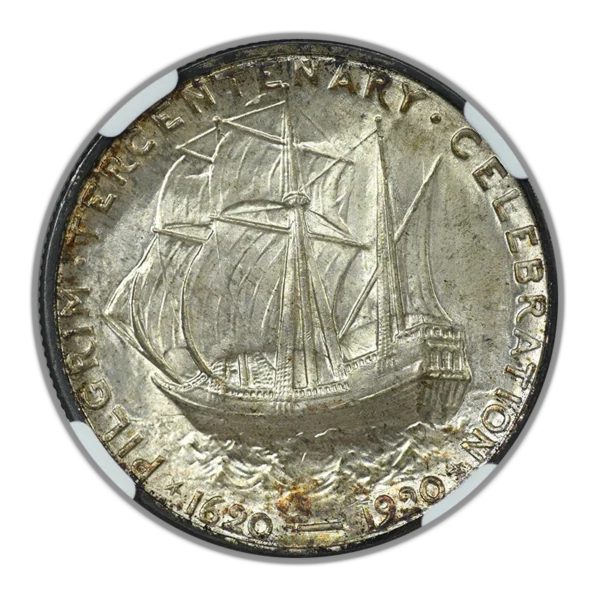 1920 Pilgrim Classic Commemorative Half Dollar 50C NGC MS66 - Image 4