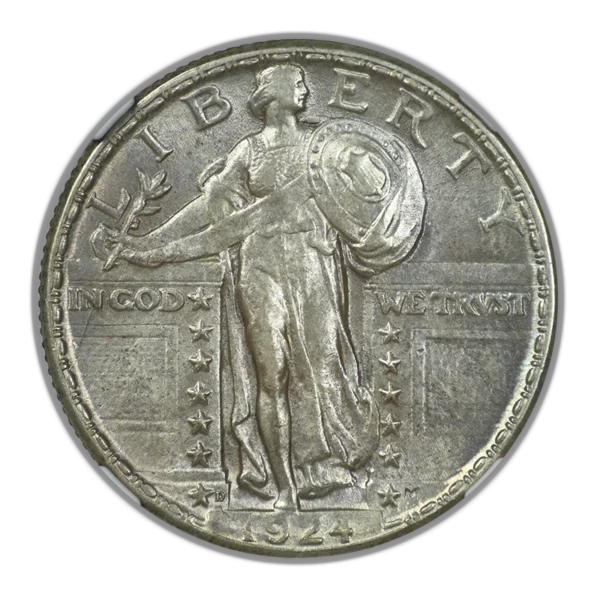 1924-D Standing Liberty Quarter 25C NGC MS63 - Image 3