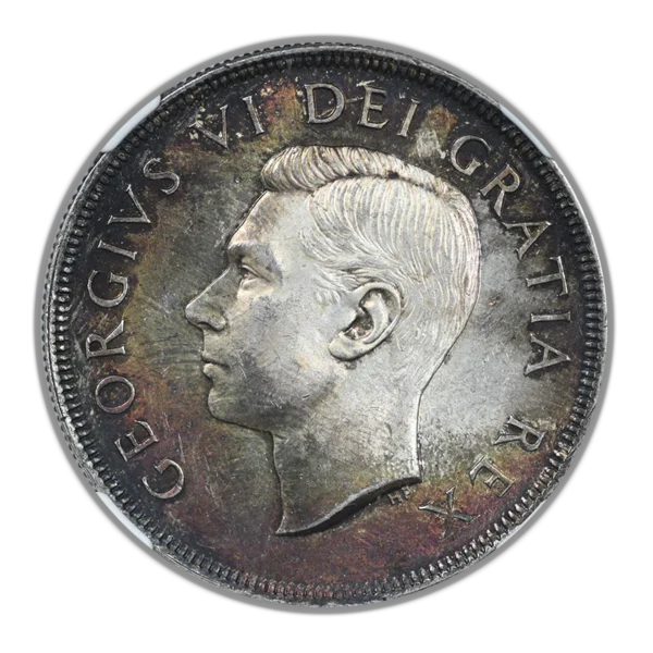 1949 Canada Silver Dollar S$1 NGC MS62 - TONED! - Image 3