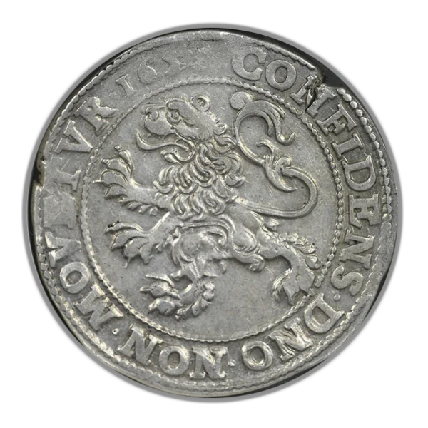 1650 Netherland 1LD Lion Daalder Utrecht DAV-4863 NGC AU58 - Image 4