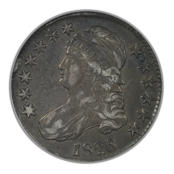 1826 Capped Bust Half Dollar 50C ANACS Soapbox XF40 - REVERSE TONED! - Image 3