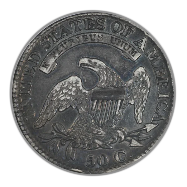 1826 Capped Bust Half Dollar 50C ANACS Soapbox XF40 - REVERSE TONED! - Image 4