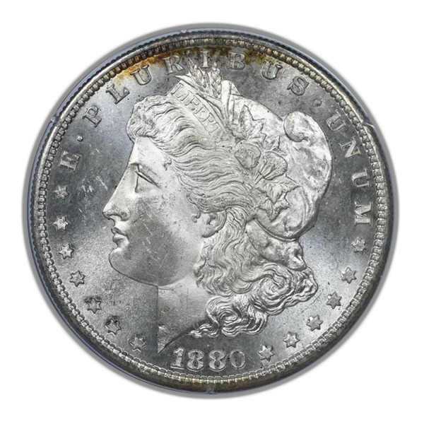 1880-S Morgan Dollar $1 PCGS Rattler MS64 CAC1880-S Morgan Dollar $1 PCGS Rattler MS64 CAC - Image 3